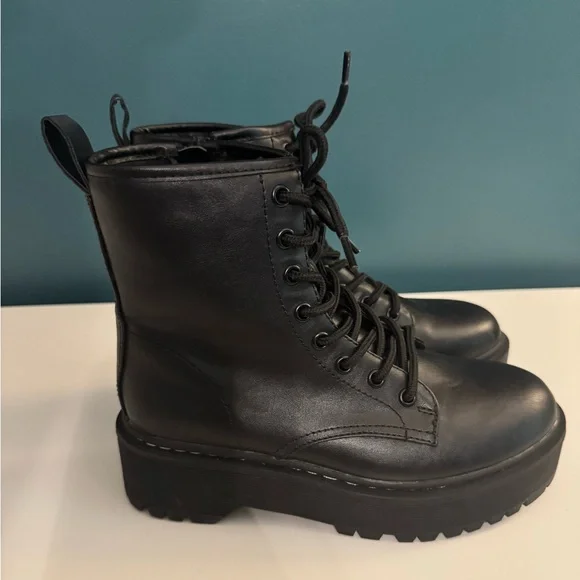 a new day | Shoes | A New Day Black Combat Boots With Rugged  display picture 1
